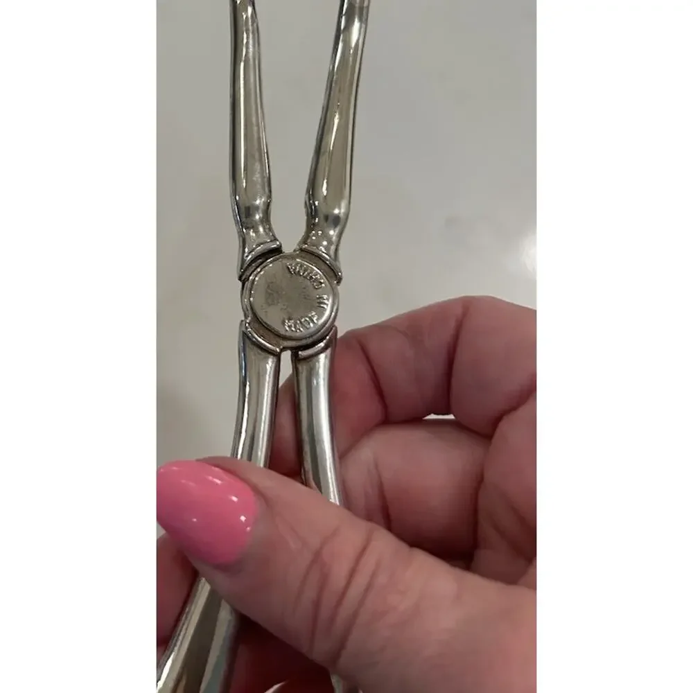 International Silver Silver Plated Set of 3 Serving Spoons‎ Salad Tongs